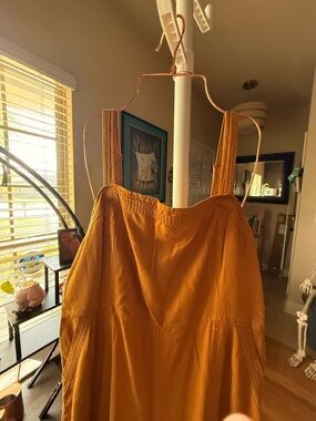 Old Navy Mustard Sleeveless Smocked romper